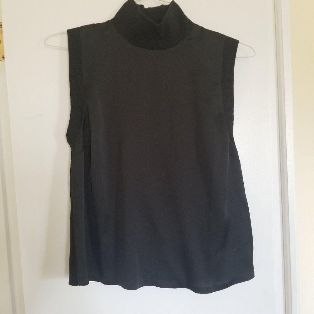 Sanctuary Black Sleeveless Turtleneck top Sweater NWT size S